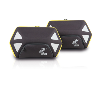 HEPCO BECKER Royster Softtaschensatz inklusive C-Bow Halterung gelber Reissverschluss