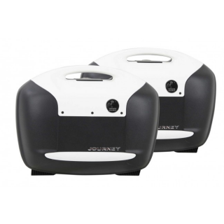 HEPCO BECKER Seitenkoffersatz Journey 42 mit weißer Blende 42 Liter