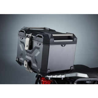 SUZUKI V-Strom 650 Topcase AluBox schwarz komplettes Set Modell 2017 - 2021