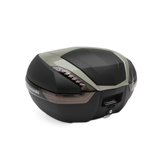 KAWASAKI Versys 650 Topcase 47 Liter Set 725 Metallic Raw Titanium ab 2015