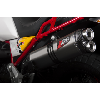 ZARD Endschalldmpfer SlipOn 2-1 Edelstahl Moto Guzzi V85 TT ab Modell 2019