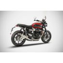 ZARD Endschalldämpfer SlipOn 2-2 Edelstahl Triumph Speed Twin Modell 2018 - 2019