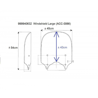 KAWASAKI Vulcan S Windschild hoch klar ab Modell 2015