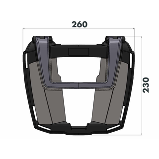 HONDA NC750X Easyrack Topcasetrger schwarz Modell 2014 - 2020